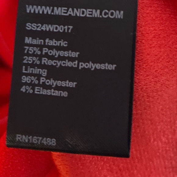 ME+EM NWOTContrast Stitch Midi Cape Sleeve  Dress NWOT - Picture 7 of 8